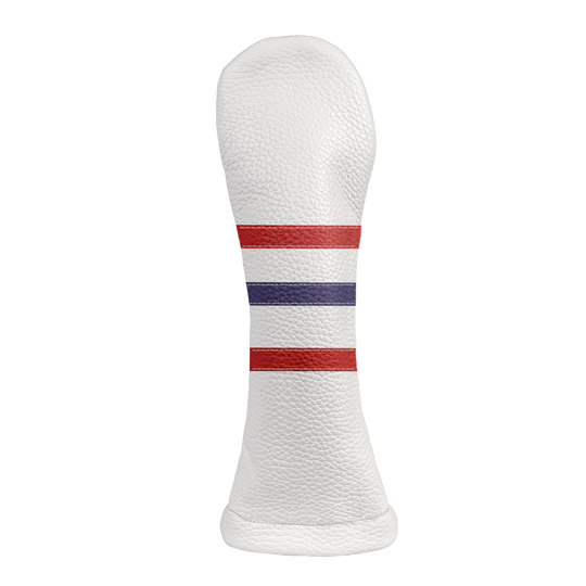 Polo Headcover: Pure White + Navy + Sunday Red